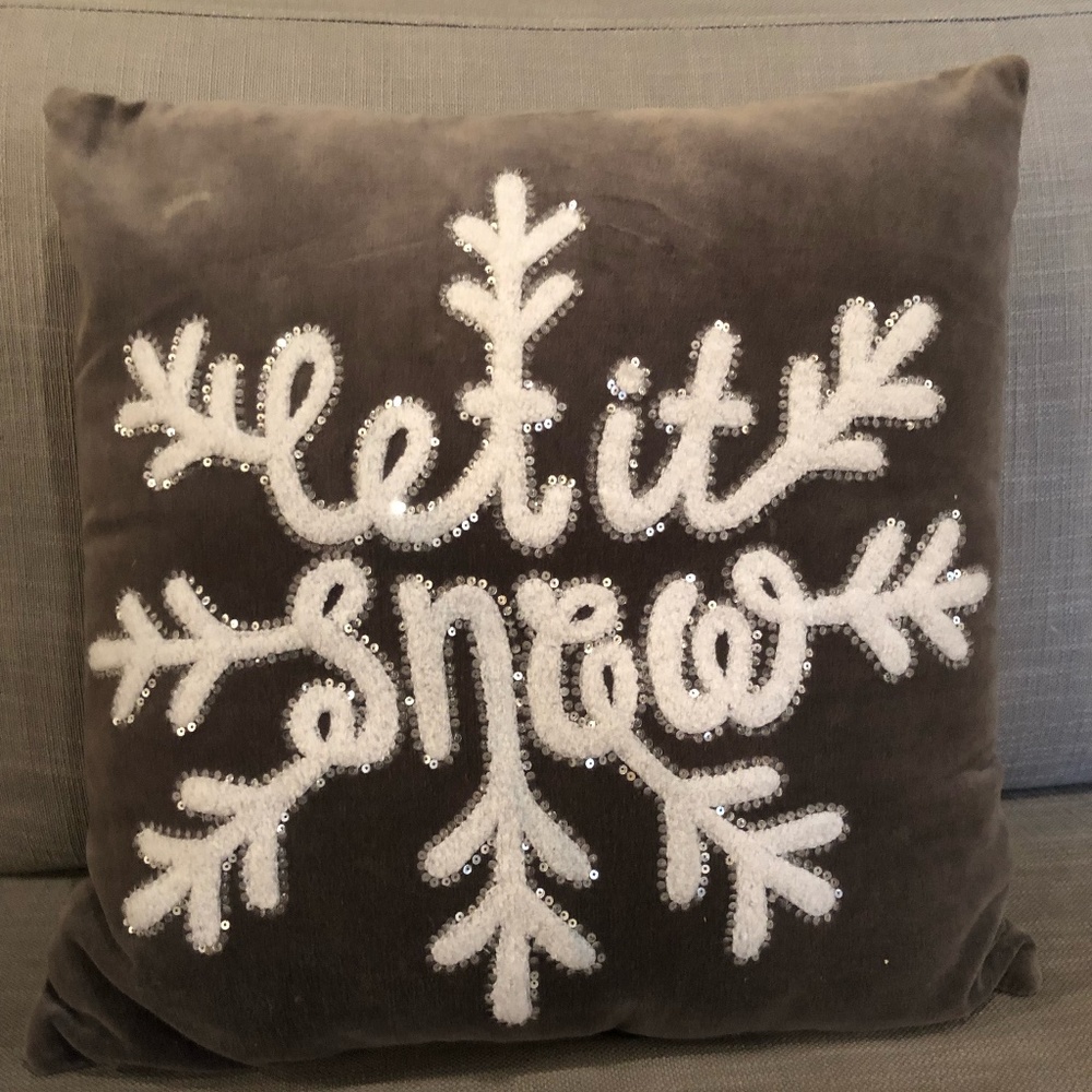 Let it Snow Accent Pillow